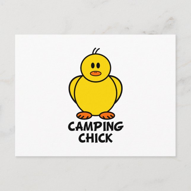 Carte Postale Camping Chick (Devant)