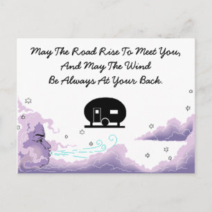 Carte postale Camping de vacances Remorque de voya