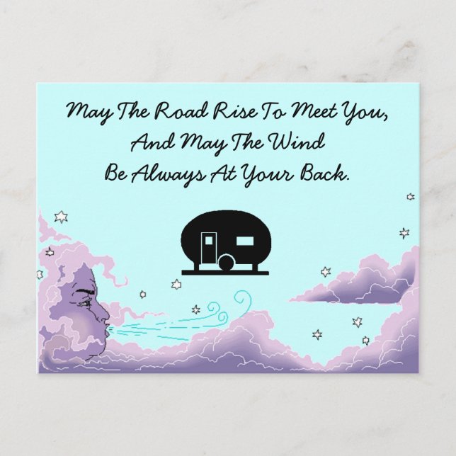 Carte postale Camping de vacances Remorque de voya (Devant)