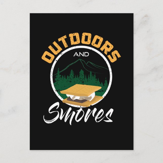 Carte Postale Camping - Extérieur Et Smorses (Devant)