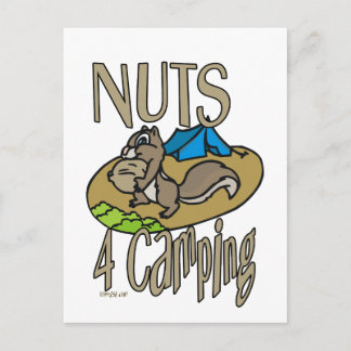 Carte Postale Camping Nuts 4