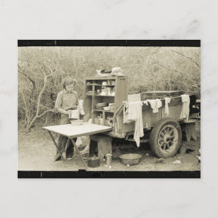 Carte Postale Camping Out, Histoire 1928