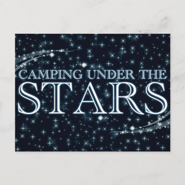 Carte Postale Camping sous les étoiles (Devant)