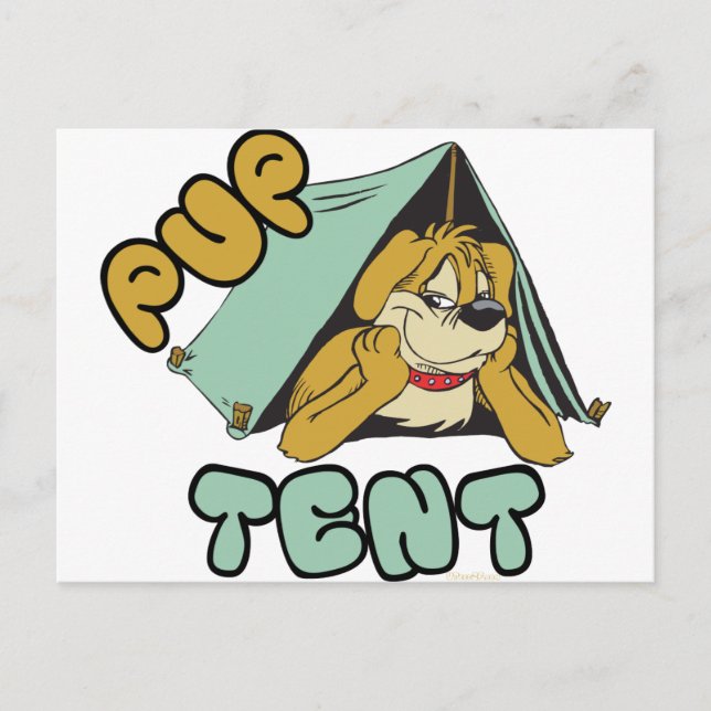 Carte Postale Camping Tente Pup (Devant)