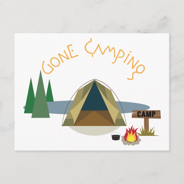 Carte Postale Camping terminé (Devant)