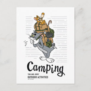 Carte Postale Camping Tom & Jerry