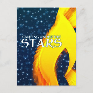 Carte Postale Camping Under the Stars Starshine et Campfire