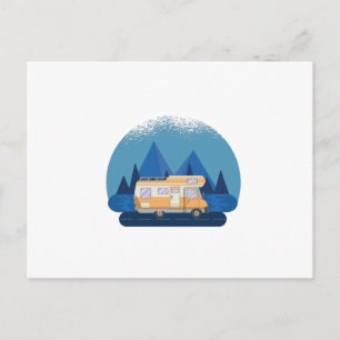 Carte Postale Camping vintage RV