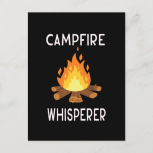Carte Postale Camping - Whisperer de feu de camp