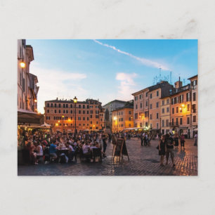 Carte postale Campo de' Fiori Rome   Coucher de so