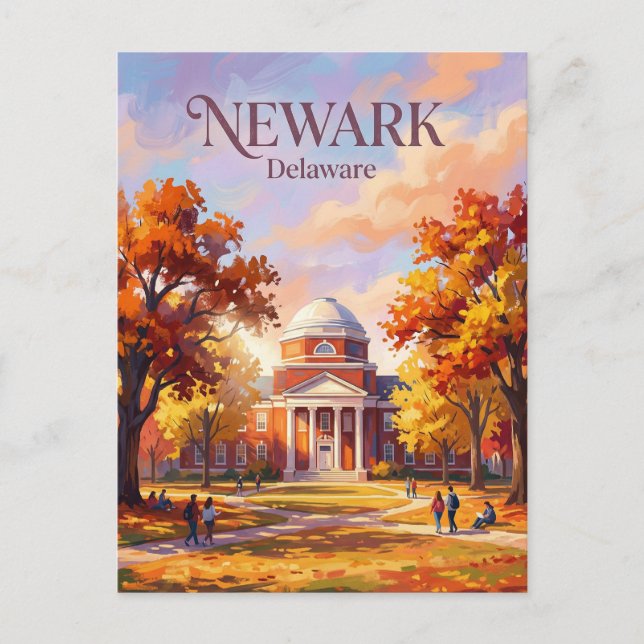 Carte Postale Campus de l'Université du Delaware États-Unis (Devant)