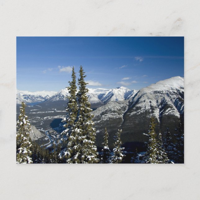 Carte Postale Canada, Alberta, Banff. Vues de la vallée de Bow (Devant)