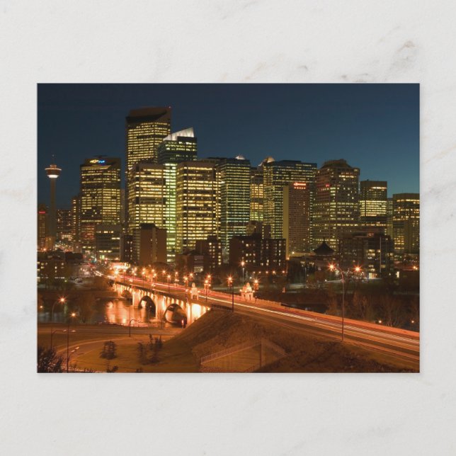 Carte Postale Canada, Alberta, Calgary : Centre-ville de Calgary (Devant)