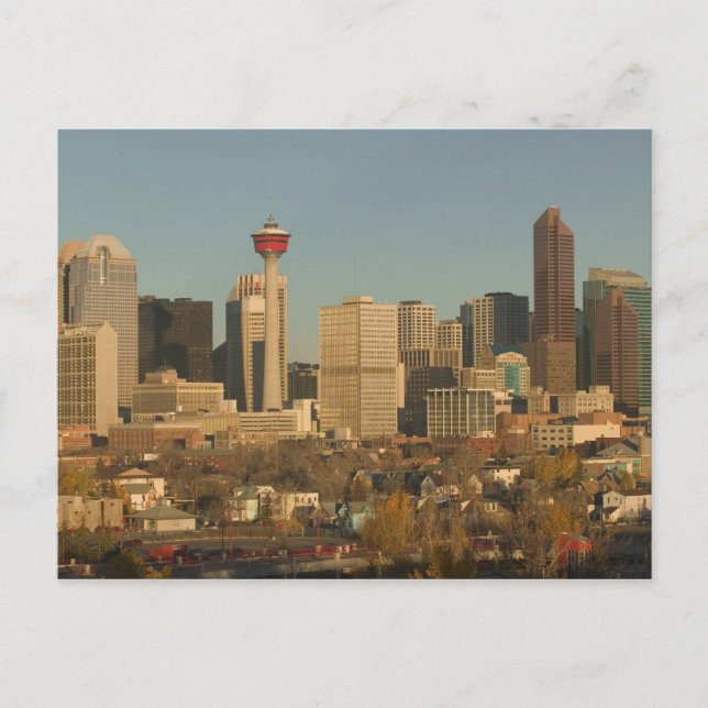 Carte Postale Canada, Alberta, Calgary : Skyline de la ville à p (Devant)