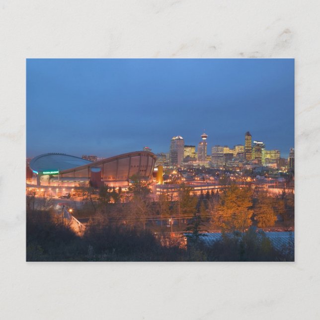 Carte Postale Canada, Alberta, Calgary : Skyline de la ville du  (Devant)
