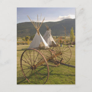 Carte Postale CANADA, Colombie-Britannique, Enderby. Tipis &