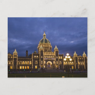 Carte Postale CANADA, Colombie-Britannique, Victoria. Soir,