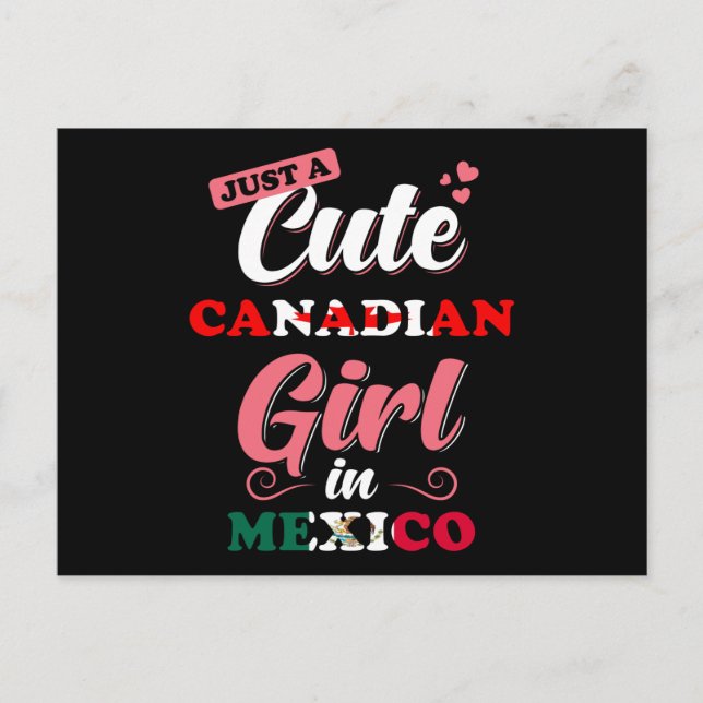 Carte Postale Canada Mexique Don de fille dire (Devant)