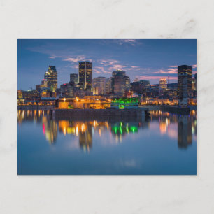Carte Postale Canada, Montréal, ligne d'horizon et Vieux-Port