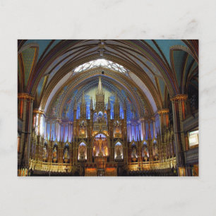 Carte Postale Canada, Québec, Montréal. Intérieur de Notre 2