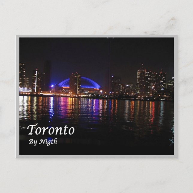 Carte Postale Canada - Toronto par nuit - (Devant)