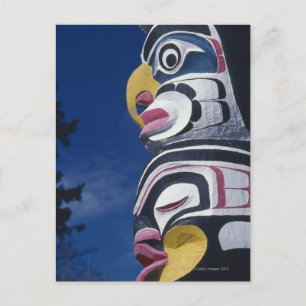 Carte Postale Canada, Vancouver, Stanley Park, totem pole,