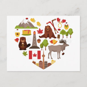 Carte postale Canadian Love