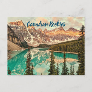 Carte Postale Canadian Rockies stylized