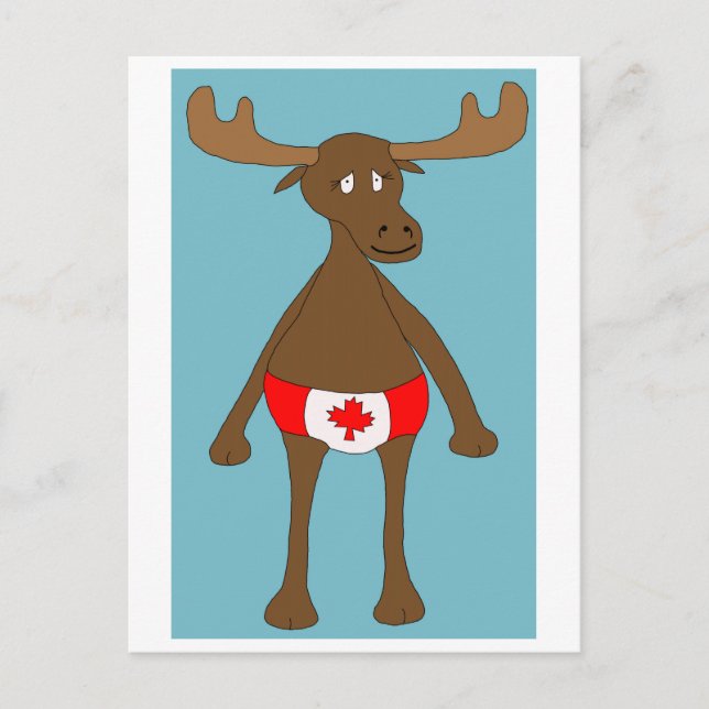 Carte Postale Canadien, hein ? Oie (Devant)
