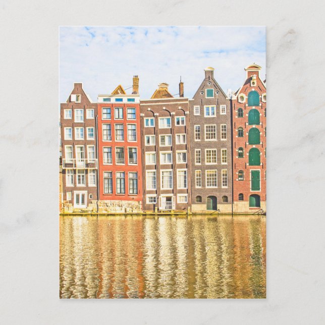 Carte Postale Canal à Amsterdam (Devant)