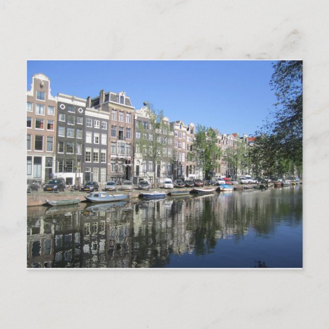 Carte postale Canal Amsterdam (Devant)