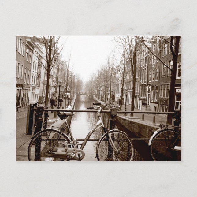 Carte Postale Canal d'Amsterdam (Devant)