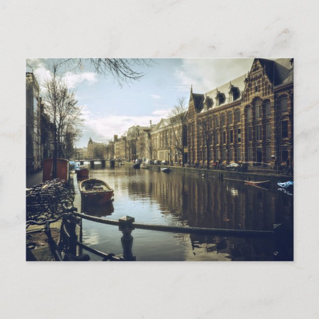 Carte Postale Canal d'Amsterdam (Devant)