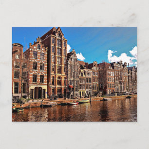 Carte Postale Canal d'Amsterdam, Vieille Ville
