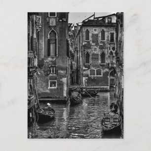 Carte Postale Canal de bateau de Venise en italie