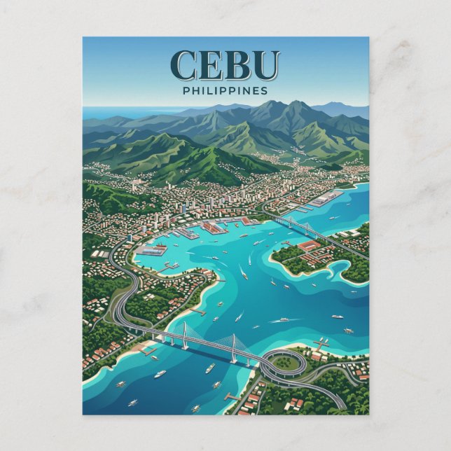 Carte Postale Canal de Mactan Philippines (Devant)