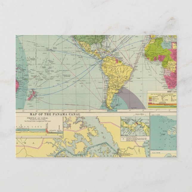 Carte Postale Canal de Panama (Devant)