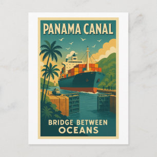 Carte Postale Canal de Panama – Pont entre les océans