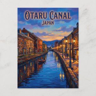 Carte Postale Canal d'Otaru Japon