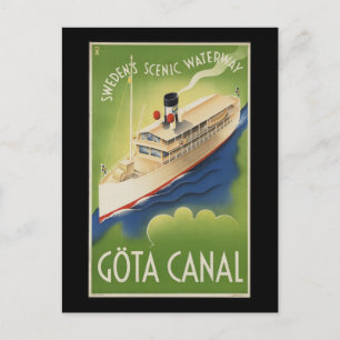 Carte Postale Canal Gota Suède