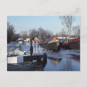 Carte Postale Canal Grand Union en hiver