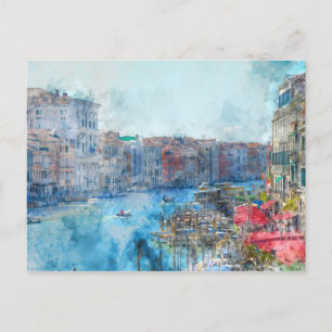 Carte Postale Canal Grande à Venice Italy