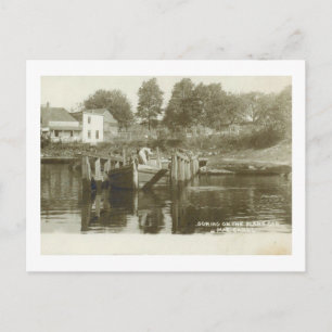 Carte Postale Canal Morris, New Jersey Vintage
