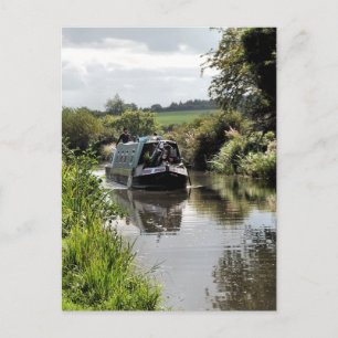 CARTE POSTALE CANAL NARROWBOAT
