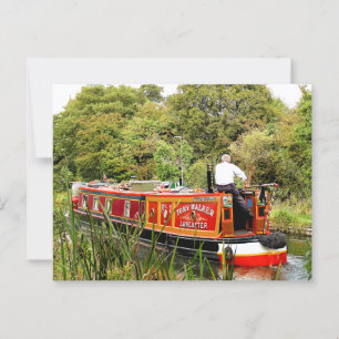 CARTE POSTALE CANAL NARROWBOATS