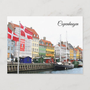 Carte Postale Canal Nyhavn à Copenhague, Danmark