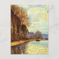 Canal St Martin par Sisley Impressionniste Peintur