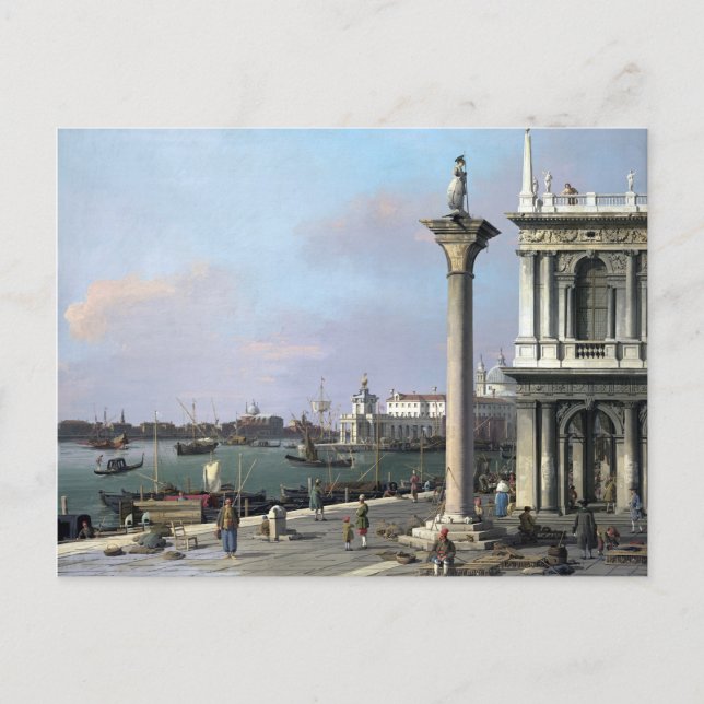 Carte Postale Canaletto Bacino di S. Marco De la Piazzetta (Devant)