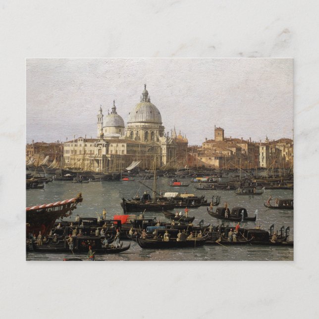 Carte Postale Canaletto Venise, le bassin San Marco (Devant)