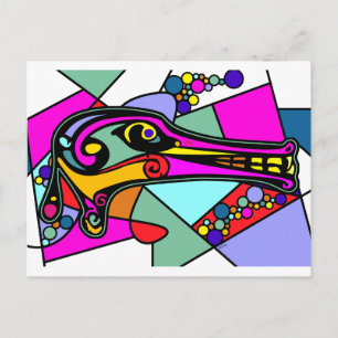 Carte Postale Canard à dragon
